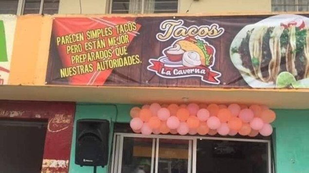 Gobierno ordena quitar anuncio de tacos