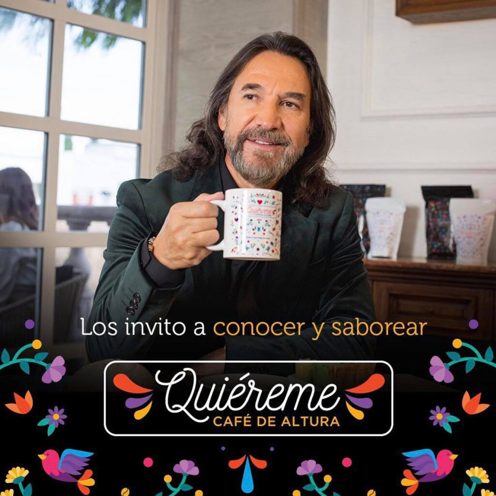 Marco Antonio Solís lanza su línea de Café